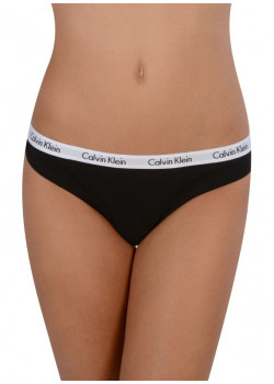 Calvin Klein čierne nohavičky tangá