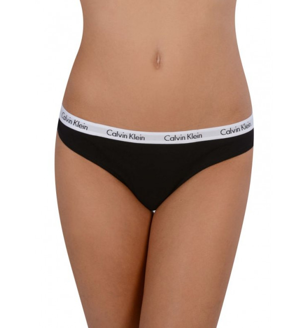 Calvin Klein čierne nohavičky tangá Calvin Klein čierne nohavičky tangá