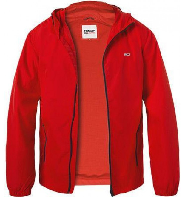 Prechodná bunda Tommy Jeans červená