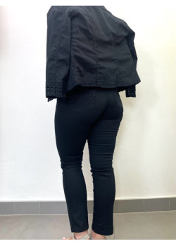 Čierne denimové nohavice  Liu Jo 