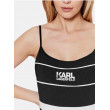 Dámske čierne jednodielne plavky Karl Lagerfeld