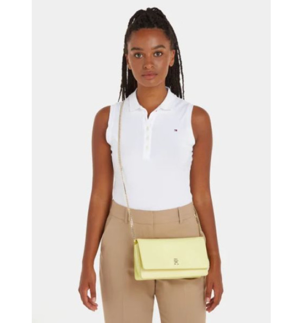 Crossbody kabelka Tommy Hilfiger v žltej farbe Crossbody kabelka Tommy Hilfiger v žltej farbe