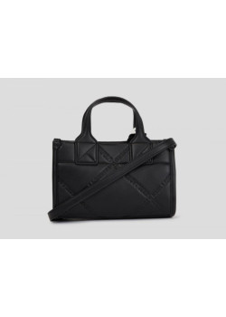 Malá prešívaná kabelka Karl Lagerfeld v čiernej farbe