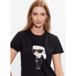 Dámske tričko Karl Lagerfeld čierne Dámske tričko Karl Lagerfeld čierne