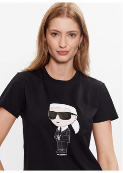 Dámske tričko Karl Lagerfeld čierne