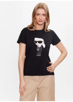 Dámske tričko Karl Lagerfeld čierne