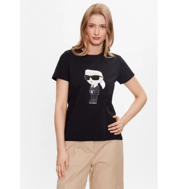 Dámske tričko Karl Lagerfeld čierne Dámske tričko Karl Lagerfeld čierne