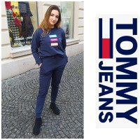 Dámske tepláky Tommy Hilfiger Slim modré