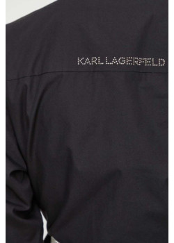 Čierna dámska košeľa Karl Lagerfeld s kamienkami
