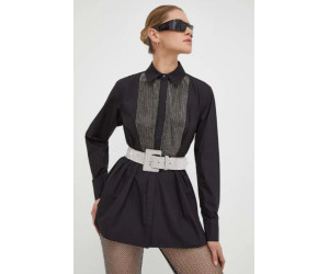 Čierna dámska košeľa Karl Lagerfeld s kamienkami