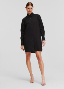 Čierne košeľové šaty Karl Lagerfeld