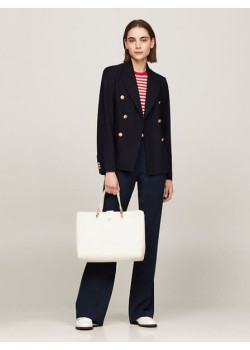 Veľká elegantná biela kabelka Tommy Hilfiger