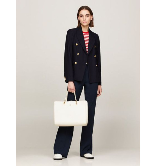 Veľká elegantná biela kabelka Tommy Hilfiger Veľká elegantná biela kabelka Tommy Hilfiger