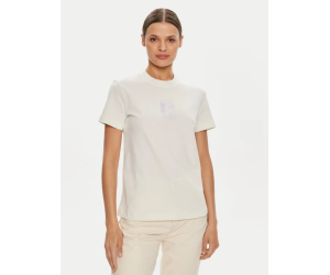 Bavlnené tričko Calvin Klein-farba ivory