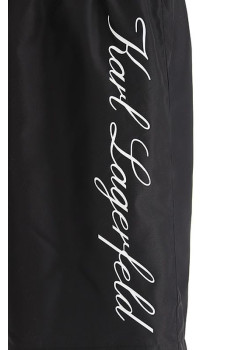 Čierne plavecké šortky Karl Lagerfeld