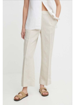 Dámske krémové elegantné nohavice Calvin Klein