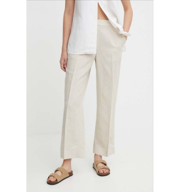 Dámske krémové elegantné nohavice Calvin Klein Dámske krémové elegantné nohavice Calvin Klein