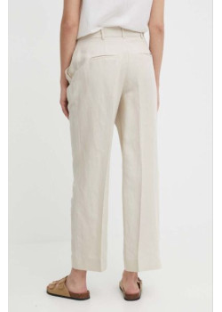 Dámske krémové elegantné nohavice Calvin Klein
