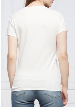 Biele tričko LIU-JO s výraznou potlačou