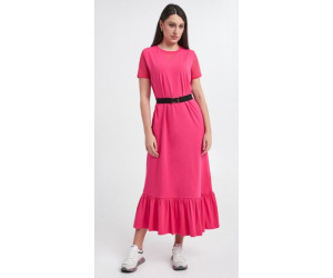 Dlhé bavlnené šaty LIU-JO v ružovej farbe