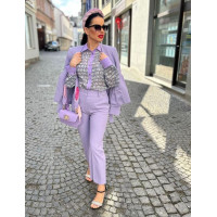 Dámske elegantné nohavice LIU-JO fialové