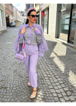 Dámske elegantné nohavice LIU-JO fialové
