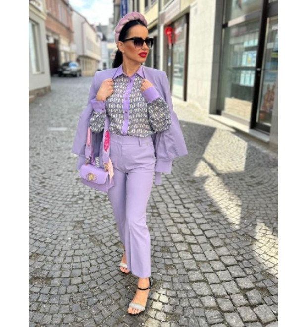 Dámske elegantné nohavice LIU-JO fialové