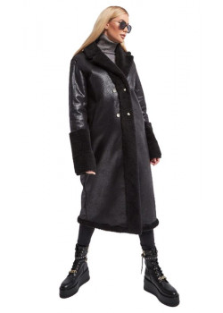 Obojstranný čierny LIU-JO kabát