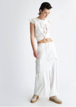 Dlhá dámska sukňa LIU-JO v bielej farbe