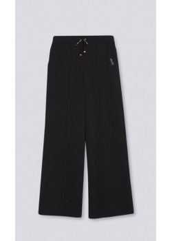 Rozšírené teplákové nohavice LIU-JO v čiernej farbe