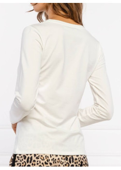 Dámske biele tričko s dlhým rukávom LIU-JO