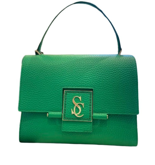 Luxusná zelená kabelka Carlo Salvatelli