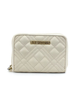 Malá dámska prešívaná biela peňaženka MOSCHINO