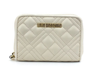 Malá dámska prešívaná biela peňaženka MOSCHINO