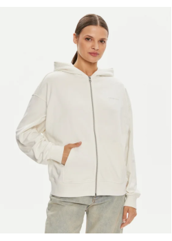 Ivory mikina na zips Calvin Klein
