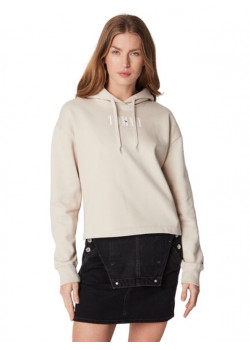 Dámska mikina s kapucňou Tommy Hilfiger béžová