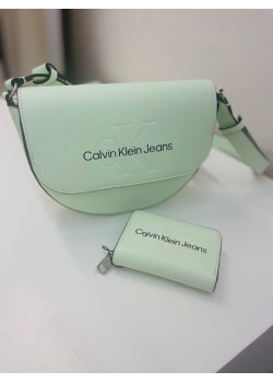 Kabelka Calvin Klein v mint farbe