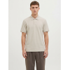 JACK & JONES polo tričko béžové s výšivkou JACK & JONES polo tričko béžové s výšivkou