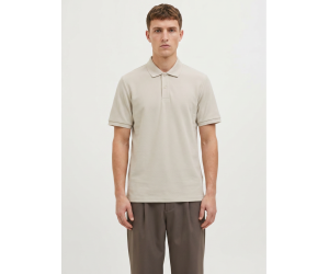 JACK & JONES polo tričko béžové s výšivkou