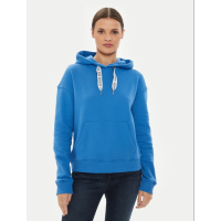 Modrá dámska mikina Tommy Jeans s výraznými šnúrkami Modrá dámska mikina Tommy Jeans s výraznými šnúrkami