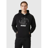 Guess pánska mikina čierna s kapucňou Guess pánska mikina čierna s kapucňou