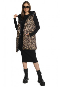 Obojstranná vesta LIU-JO s leopardím vzorom