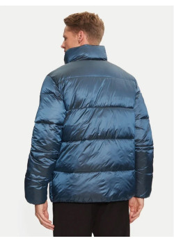 Calvin Klein Jeans pánska zimná lesklá bunda modrá