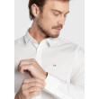 Pánska biela košeľa s dlhým rukávom Calvin Klein