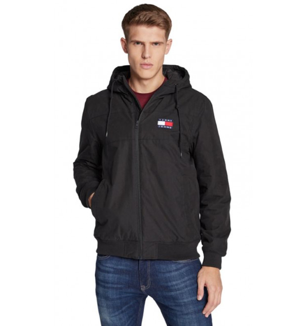 Tommy Hilfiger pánska prechodná bunda čierna Tommy Hilfiger pánska prechodná bunda čierna