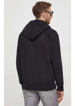 Mikina so zipsom Calvin Klein v čiernej farbe