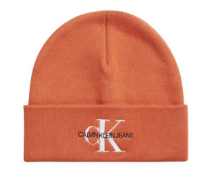 Oranžová bavlnená čiapka Calvin Klein