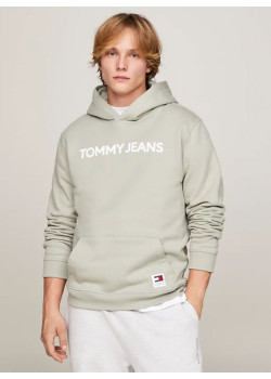 Tommy Jeans pánska mikina v bledozelenej farbe