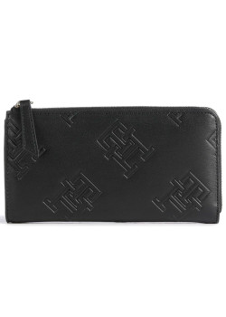 Veľká dámska peňaženka Tommy Hilfiger v čiernej farbe