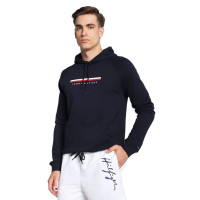 Tommy Hilfiger modrá mikina s kapucňou Tommy Hilfiger modrá mikina s kapucňou